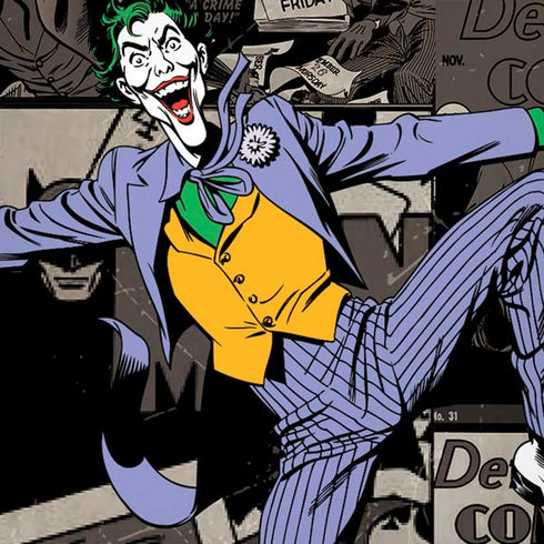 DC Comics The Joker Vintage Action pose pattern iPhone XS Pro Case