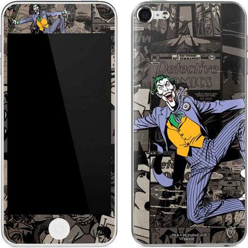 DC Comics The Joker Vintage Action pose pattern Apple iPod Skin