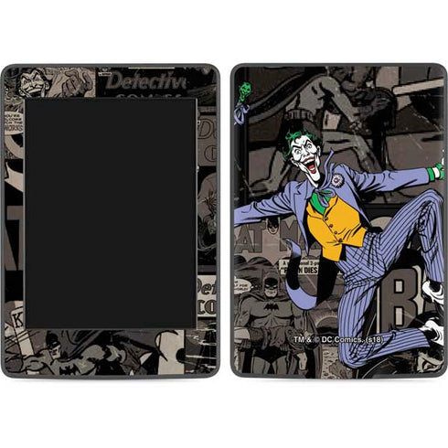 DC Comics The Joker Vintage Action pose pattern Amazon Kindle Skin