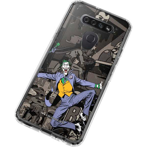 DC Comics The Joker Vintage Action pose pattern LG K51/Q51 Clear Case