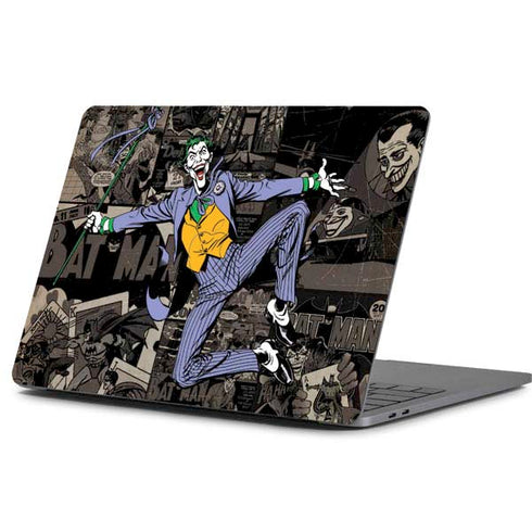 DC Comics The Joker Vintage Action pose pattern Apple MacBook Pro 13-inch Skin