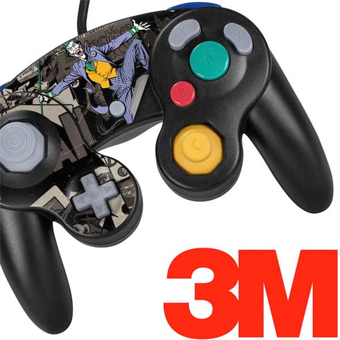 DC Comics The Joker Vintage Action pose pattern Nintendo GameCube Controller Skin