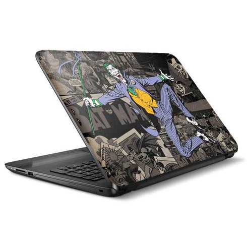 DC Comics The Joker Vintage Action pose pattern HP Notebook Skin