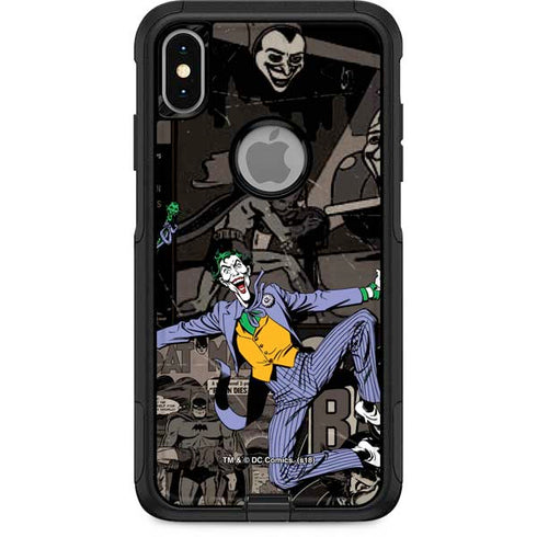 DC Comics The Joker Vintage Action pose pattern Otterbox Commuter iPhone Skin