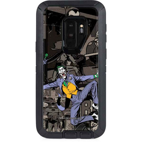 DC Comics The Joker Vintage Action pose pattern Otterbox Defender Galaxy Skin