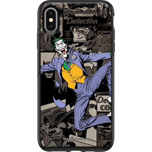 DC Comics The Joker Vintage Action pose pattern Otterbox Symmetry iPhone Skin