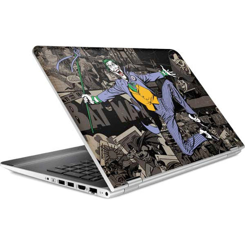 DC Comics The Joker Vintage Action pose pattern HP Pavilion Skin