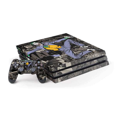 DC Comics The Joker Vintage Action pose pattern PS4 Pro Bundle Skin