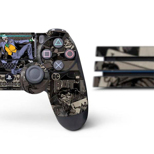 DC Comics The Joker Vintage Action pose pattern PS4 Pro Bundle Skin