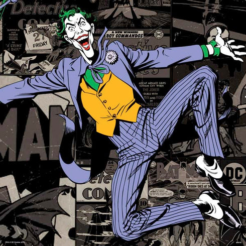 DC Comics The Joker Vintage Action pose pattern PS4 Pro/Slim Controller Skin