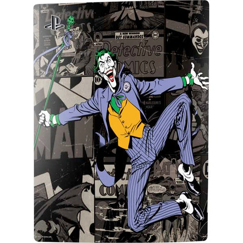 DC Comics The Joker Vintage Action pose pattern PS5 Bundle Skin