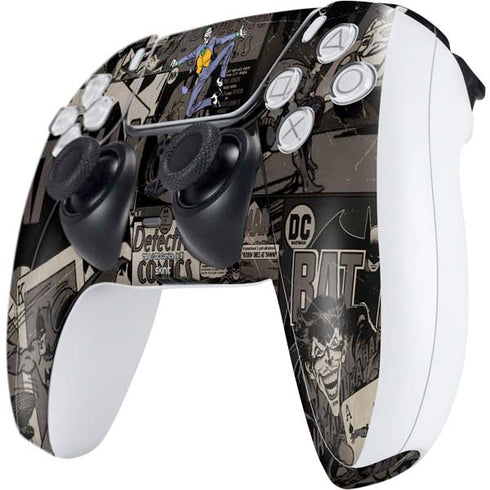 DC Comics The Joker Vintage Action pose pattern PS5 Controller Skin