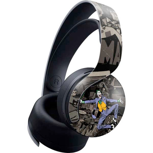 DC Comics The Joker Vintage Action pose pattern PULSE 3D Wireless Headset for PS5 Skin