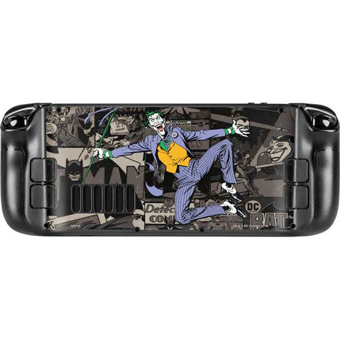 DC Comics The Joker Vintage Action pose pattern Steam Deck Handheld Gaming Computer Skin