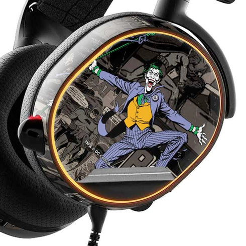 DC Comics The Joker Vintage Action pose pattern SteelSeries Arctis 3 Skin