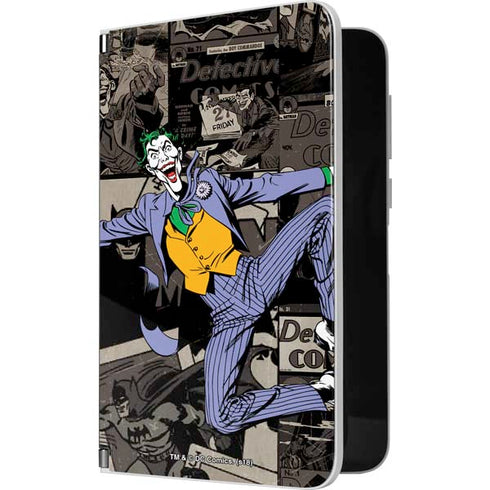 DC Comics The Joker Vintage Action pose pattern Surface Duo Skin