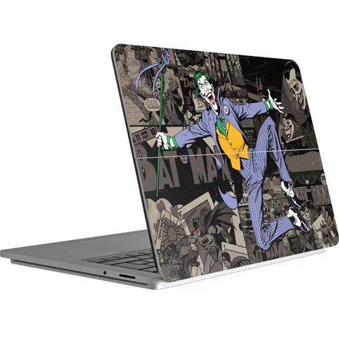 DC Comics The Joker Vintage Action pose pattern Surface Laptop Studio Skin
