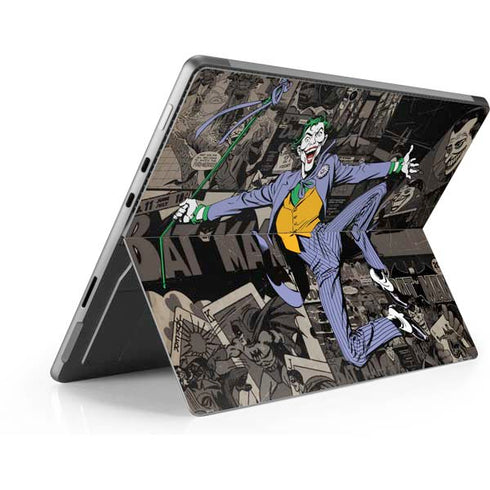 DC Comics The Joker Vintage Action pose pattern Surface Pro 9 Skin