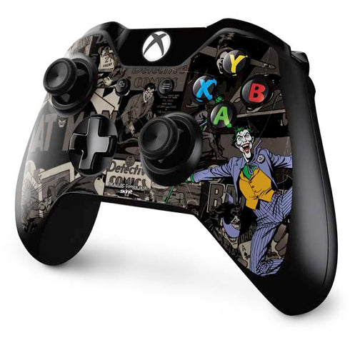 DC Comics The Joker Vintage Action pose pattern Xbox One Controller Skin
