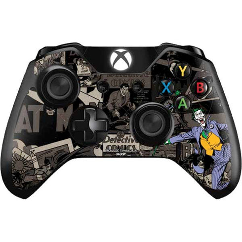 DC Comics The Joker Vintage Action pose pattern Xbox One Controller Skin