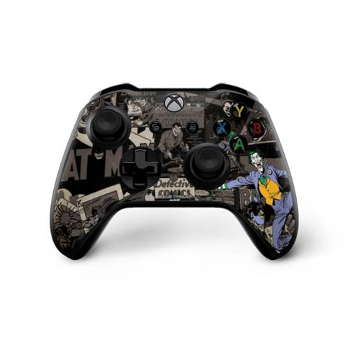 DC Comics The Joker Vintage Action pose pattern Xbox One X Controller Skin