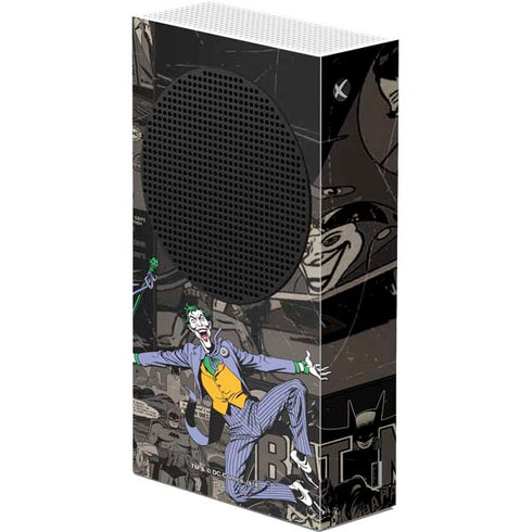 DC Comics The Joker Vintage Action pose pattern Xbox Series S Console Skin