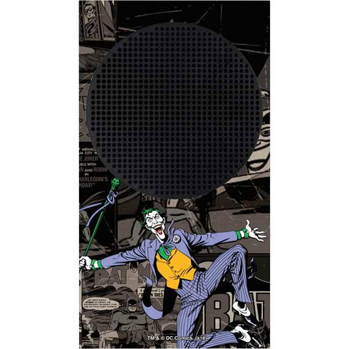 DC Comics The Joker Vintage Action pose pattern Xbox Series S Console Skin