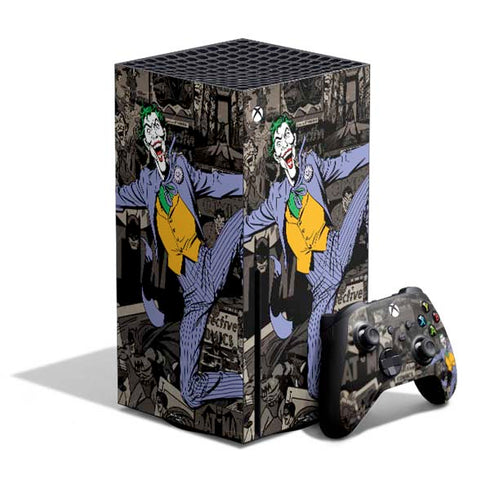 DC Comics The Joker Vintage Action pose pattern Xbox Series X Bundle Skin