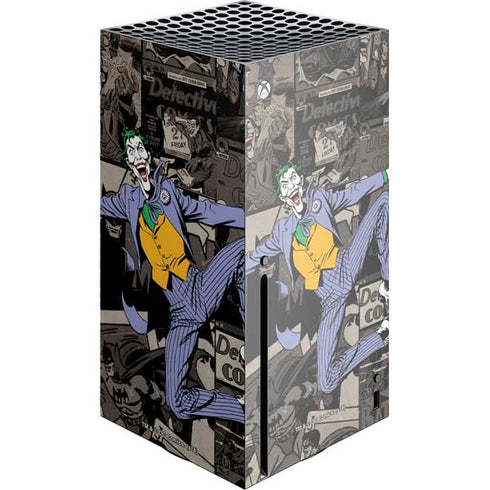 DC Comics The Joker Vintage Action pose pattern Xbox Series X Console Skin