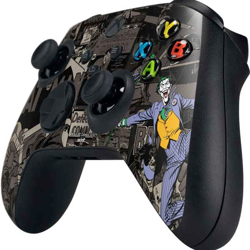 DC Comics The Joker Vintage Action pose pattern Xbox Series X Controller Skin
