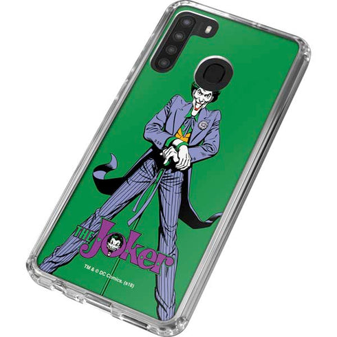 DC Comics The Joker Classic Art Pose Galaxy A21 Clear Case