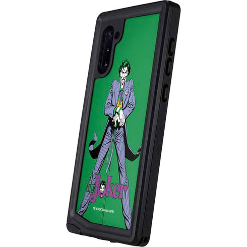 DC Comics The Joker Classic Art Pose Galaxy Note 10 Waterproof Case
