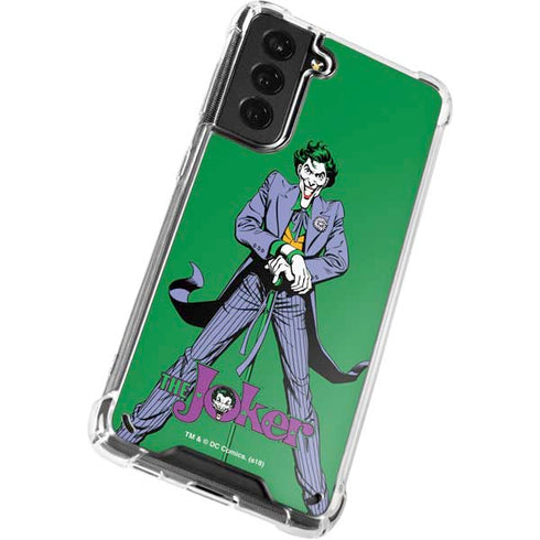 DC Comics The Joker Classic Art Pose Galaxy S21 5G Clear Case