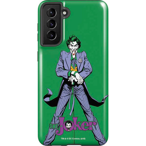 DC Comics The Joker Classic Art Pose Galaxy S21 Plus 5G Pro Case