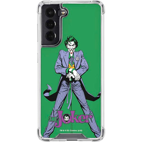 DC Comics The Joker Classic Art Pose Galaxy S22 Clear Case