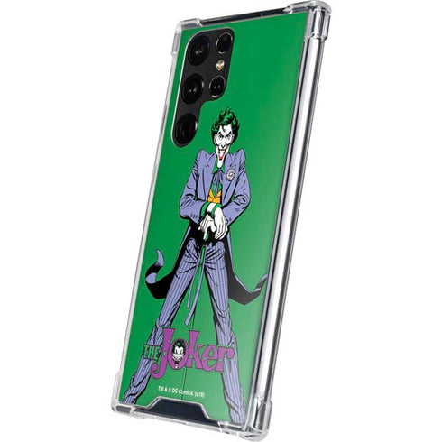 DC Comics The Joker Classic Art Pose Galaxy S22 Ultra Clear Case