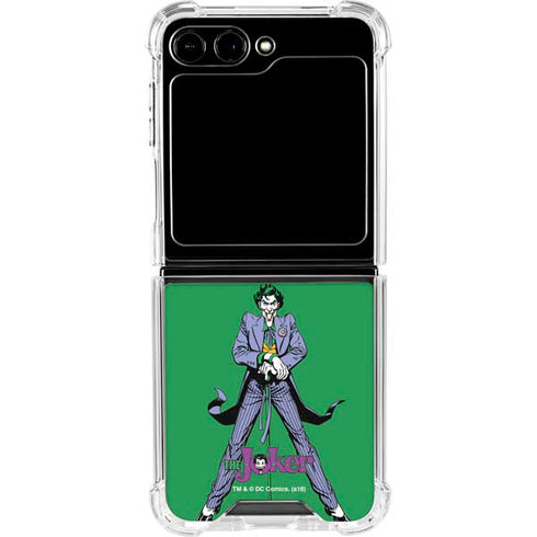 DC Comics The Joker Classic Art Pose Galaxy Z Flip5 5G Clear Case