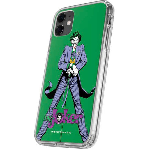 DC Comics The Joker Classic Art Pose iPhone 11 Clear Case