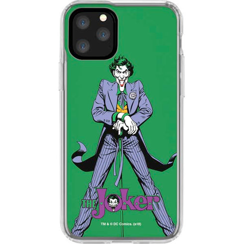 DC Comics The Joker Classic Art Pose iPhone 11 Pro Clear Case