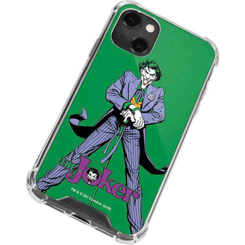 DC Comics The Joker Classic Art Pose iPhone 14 Plus Clear Case