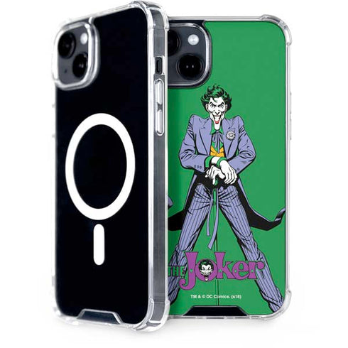 DC Comics The Joker Classic Art Pose iPhone 15 Plus MagSafe Case