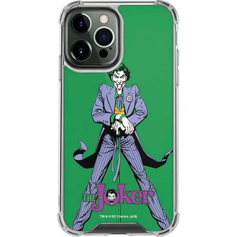 DC Comics The Joker Classic Art Pose iPhone 14 Pro Max Clear Case
