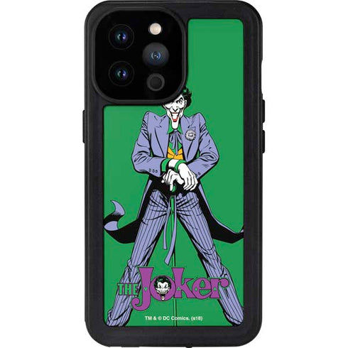DC Comics The Joker Classic Art Pose iPhone 14 Pro Max Waterproof Case