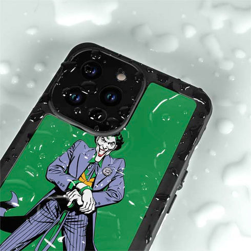 DC Comics The Joker Classic Art Pose iPhone 14 Pro Max Waterproof Case