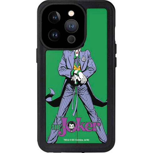 DC Comics The Joker Classic Art Pose iPhone 14 Pro Waterproof Case