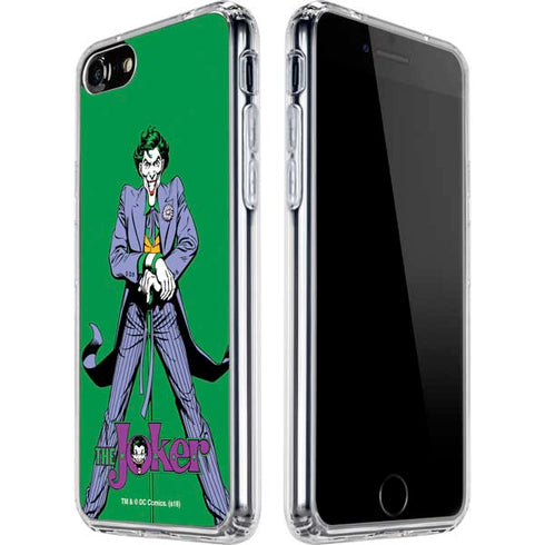 DC Comics The Joker Classic Art Pose iPhone SE (2nd & 3rd Gen) Clear Case