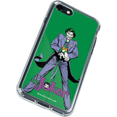 DC Comics The Joker Classic Art Pose iPhone SE (2nd & 3rd Gen) Clear Case