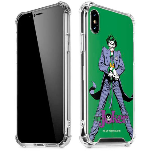 DC Comics The Joker Classic Art Pose iPhone XS Max Clear Case