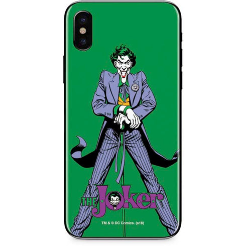 DC Comics The Joker Classic Art Pose iPhone XS Skin
