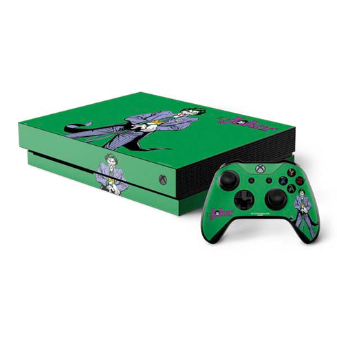 DC Comics The Joker Classic Art Pose Xbox One X Bundle Skin
